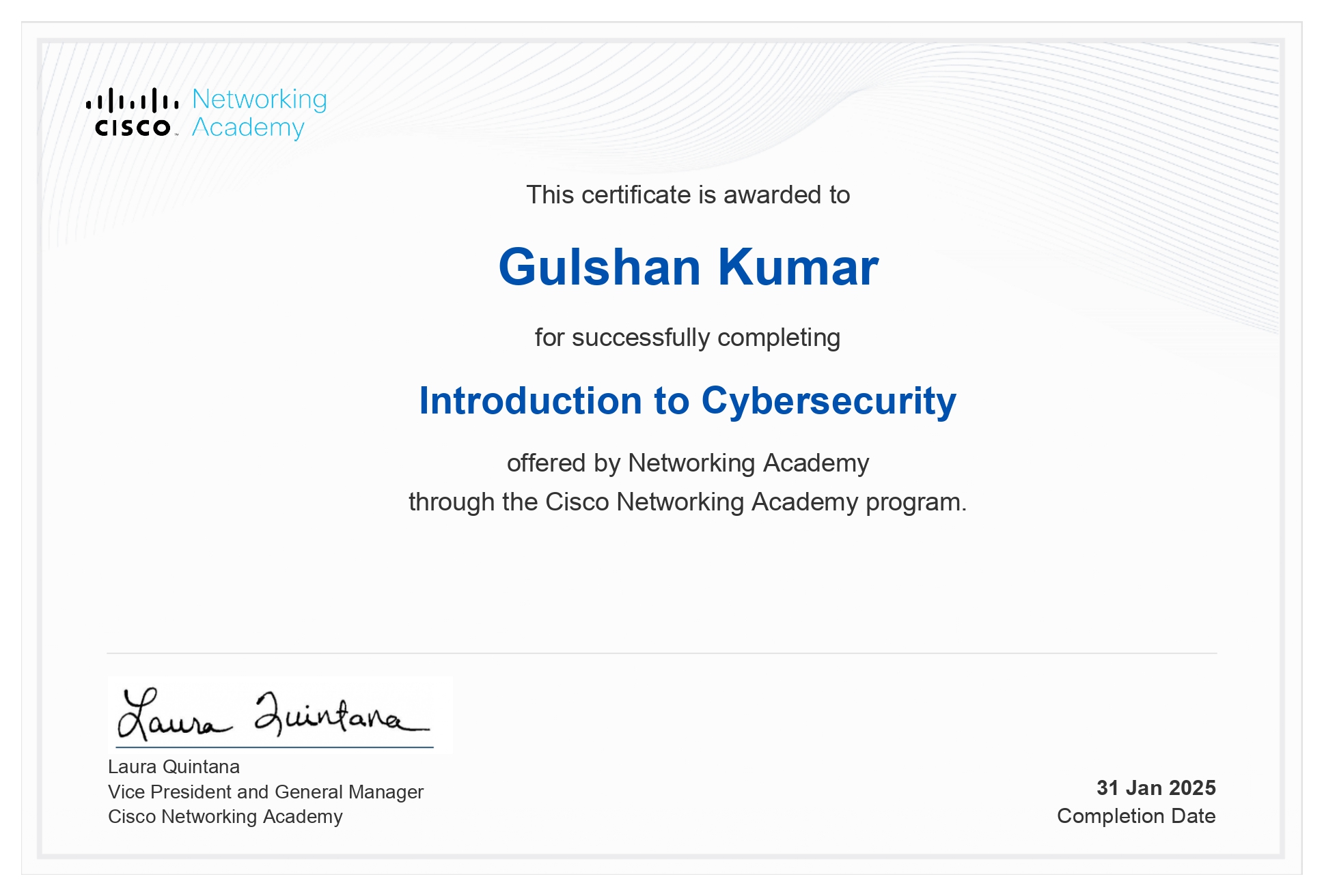 Intro To Cybersecurity